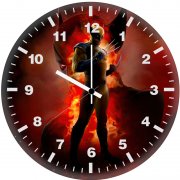 wolverine promo art for deadpool and wolverine 7a wall clock