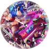 harley quinn in toyko dj wall clock