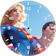 superman and supergirl 81 wall clock