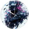 defender of wakanda black panther 27 wall clock