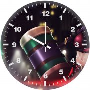 harley quinn assault on arkham asylum py wall clock