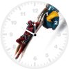 deadpool and wolverine fan made art sw wall clock