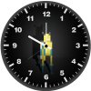 wolverine pixel art dv wall clock