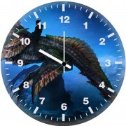 aquaman sea dragon concept art 10k ly wall clock