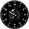 spiderman dark minimalist art po wall clock