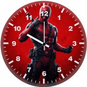 badass deadpool pose vc wall clock