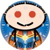 reddit captain marvel artwork q0 wall clock