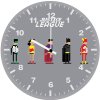 justice league 8 bit sd wall clock