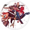 spiderman and god of war characters art 5m wall clock