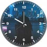 batman gotham harbor 51 wall clock