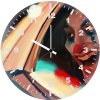 joker in police car smiling 94 wall clock