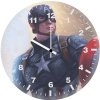 captain america shield hammer nf wall clock