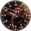 iron spider art bw wall clock