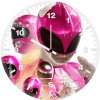 forever pink power rangers d7 wall clock