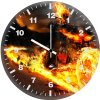 ghost rider on bike artwork t5 wall clock