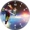 iron man above earth ca wall clock