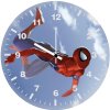 spiderman falling zi wall clock