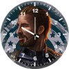 captain beard america qn wall clock