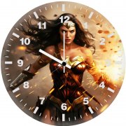 wonder woman iq wall clock