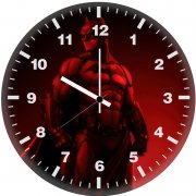 batman justice in the red shadows 8w wall clock