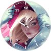 gwen stacy illustration fi wall clock