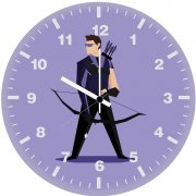unstoppable hawkeye 89 wall clock
