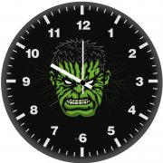 hulk superhero minimal d9 wall clock