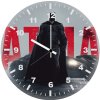 batman batmobile in sleek black bp wall clock
