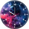 joker chaos in a purple suit nq wall clock