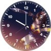 wonder woman artwork si wall clock