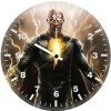 black adam artwork js wall clock