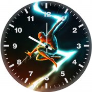 spiderman chuckle kr wall clock