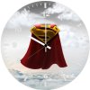 superman cape 3q wall clock