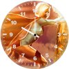 supergirl pushing truck 5z wall clock