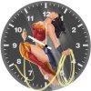 wonder woman fan made artwork rt wall clock