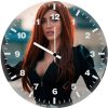 black widow with guns x7 wall clock
