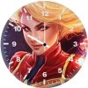 captain marvel powerful 3b wall clock