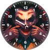 joker devil smile xf wall clock