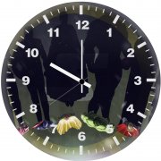 avengers nerd eye view artwork p5 wall clock