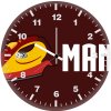 iron man funny minimalism i2 wall clock