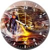 superman man of steel with dragon artwork 5z wall clock