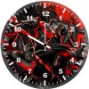 gotham in red op wall clock