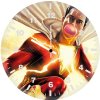 zachary levi shazam art zw wall clock
