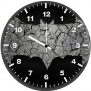 batman logo 3d art tr wall clock