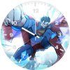 superman breaking the glass rz wall clock