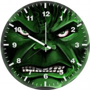 angry hulk pt wall clock