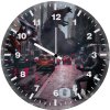 bat man v iron man fe wall clock