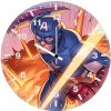 4kcaptain america art t6 wall clock
