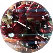 iron man cannon 73 wall clock
