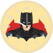 batman minimalism qo wall clock